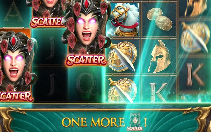 Free spins med vinstmultiplikatorn överst på rullarna