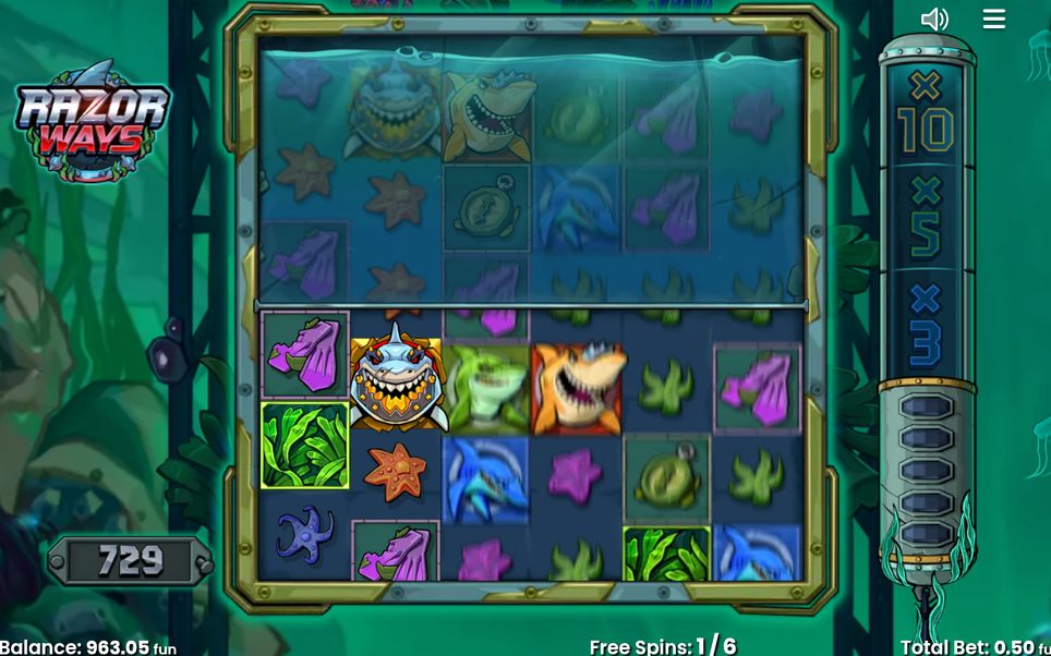 Free Spins på startgrid med startmultiplikator
